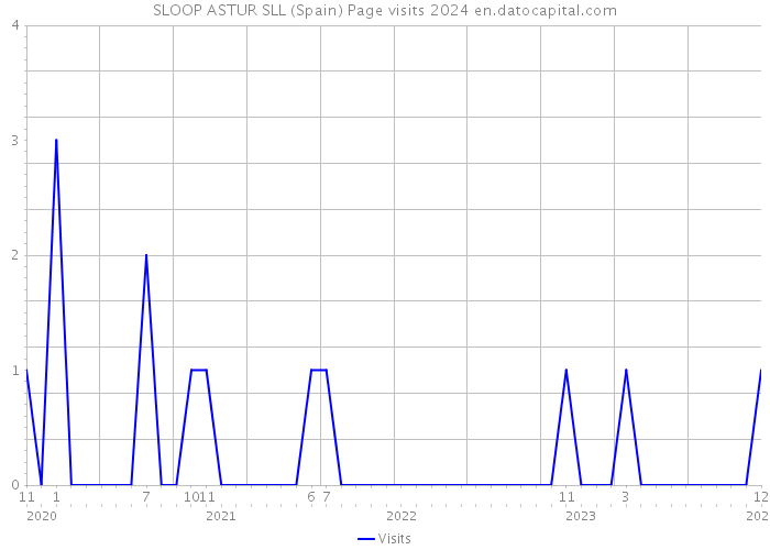 SLOOP ASTUR SLL (Spain) Page visits 2024 