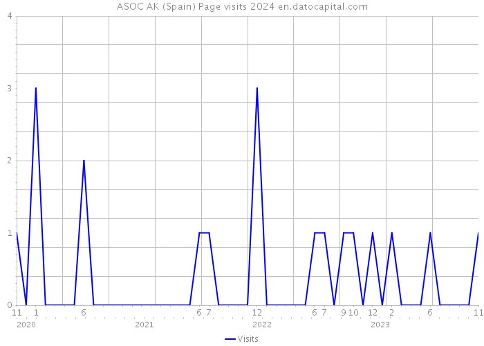 ASOC AK (Spain) Page visits 2024 
