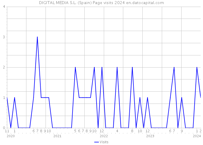 DIGITAL MEDIA S.L. (Spain) Page visits 2024 
