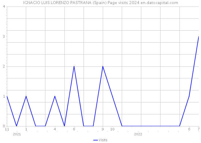 IGNACIO LUIS LORENZO PASTRANA (Spain) Page visits 2024 