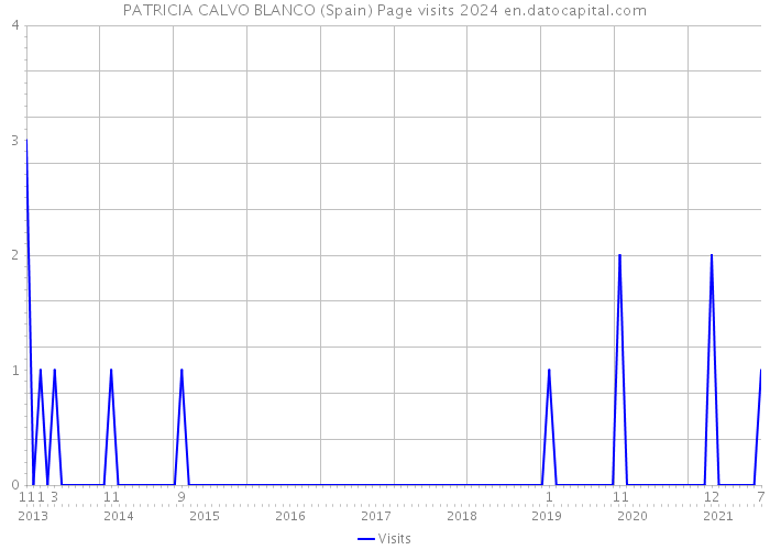 PATRICIA CALVO BLANCO (Spain) Page visits 2024 