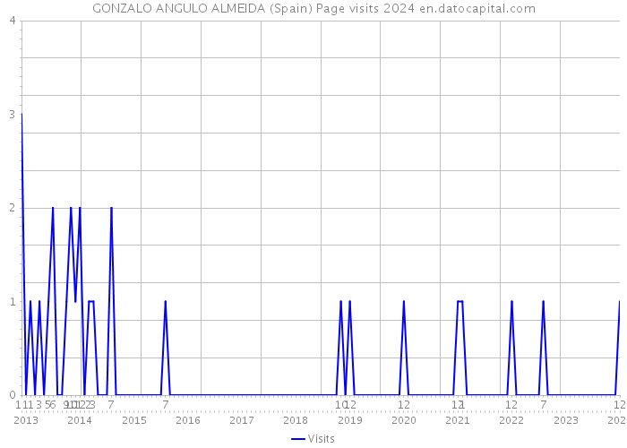 GONZALO ANGULO ALMEIDA (Spain) Page visits 2024 