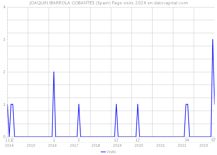 JOAQUIN IBARROLA GOBANTES (Spain) Page visits 2024 