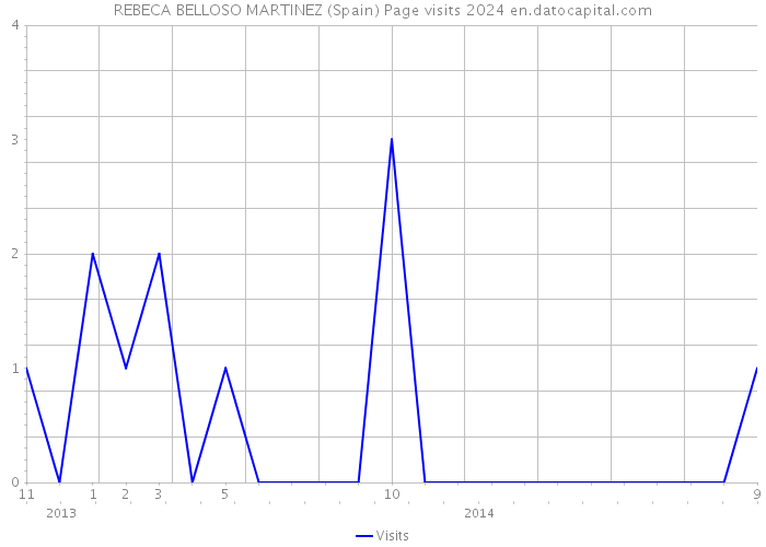 REBECA BELLOSO MARTINEZ (Spain) Page visits 2024 