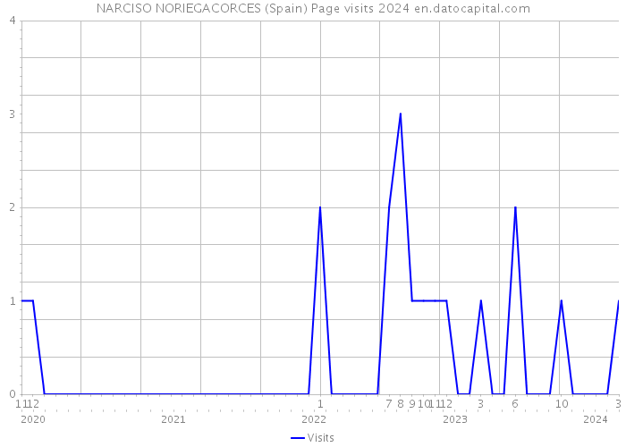 NARCISO NORIEGACORCES (Spain) Page visits 2024 