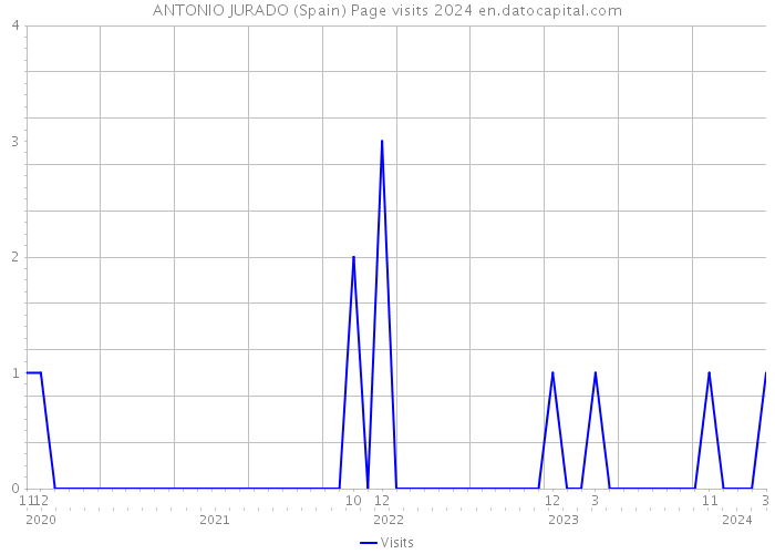 ANTONIO JURADO (Spain) Page visits 2024 