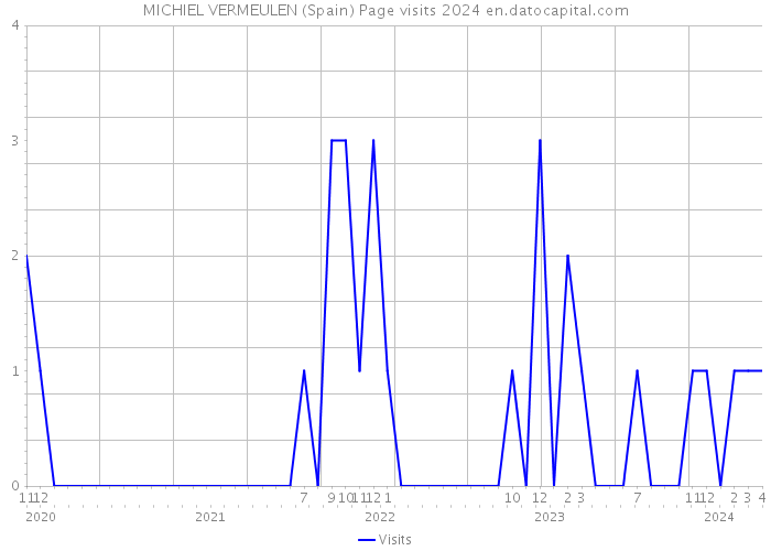 MICHIEL VERMEULEN (Spain) Page visits 2024 