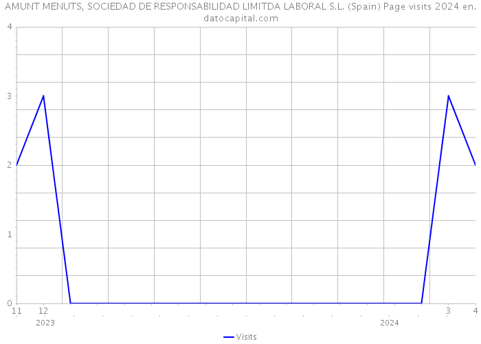 AMUNT MENUTS, SOCIEDAD DE RESPONSABILIDAD LIMITDA LABORAL S.L. (Spain) Page visits 2024 