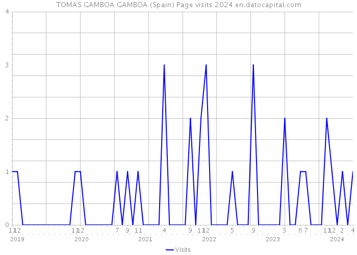 TOMAS GAMBOA GAMBOA (Spain) Page visits 2024 