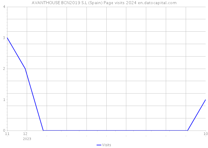 AVANTHOUSE BCN2019 S.L (Spain) Page visits 2024 