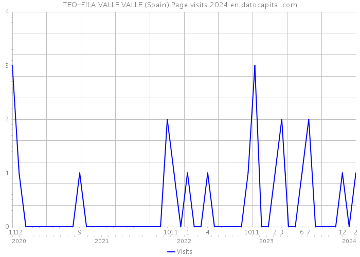 TEO-FILA VALLE VALLE (Spain) Page visits 2024 