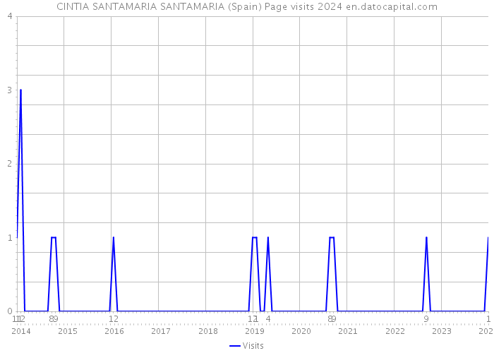 CINTIA SANTAMARIA SANTAMARIA (Spain) Page visits 2024 