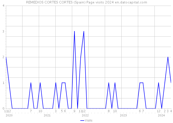 REMEDIOS CORTES CORTES (Spain) Page visits 2024 