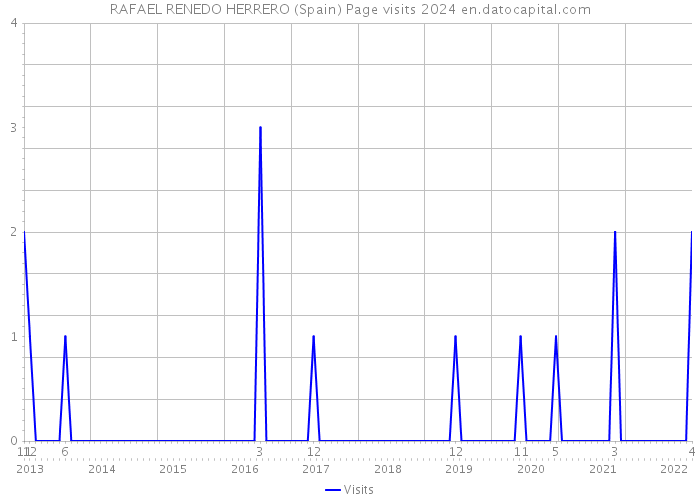 RAFAEL RENEDO HERRERO (Spain) Page visits 2024 