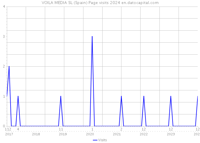 VOILA MEDIA SL (Spain) Page visits 2024 