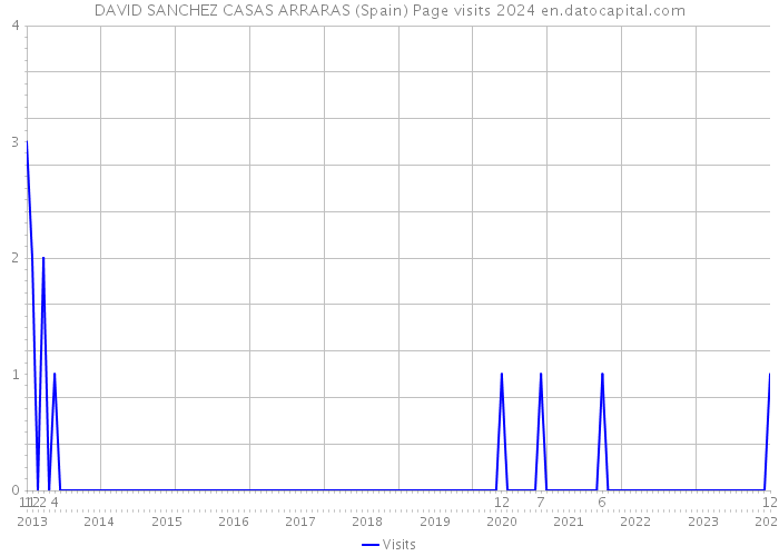 DAVID SANCHEZ CASAS ARRARAS (Spain) Page visits 2024 