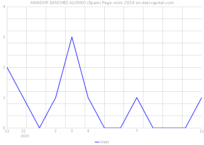 AMADOR SANCHEZ ALONSO (Spain) Page visits 2024 
