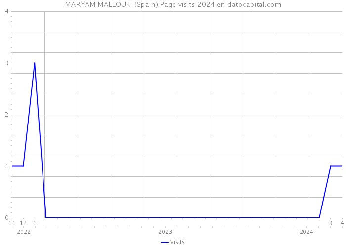 MARYAM MALLOUKI (Spain) Page visits 2024 