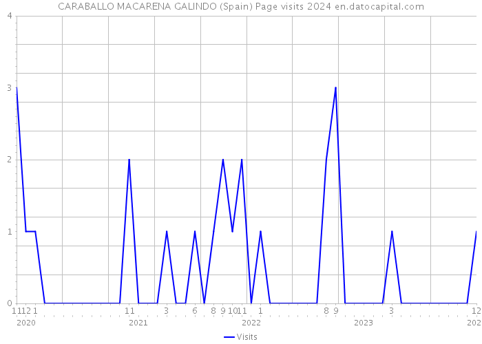 CARABALLO MACARENA GALINDO (Spain) Page visits 2024 