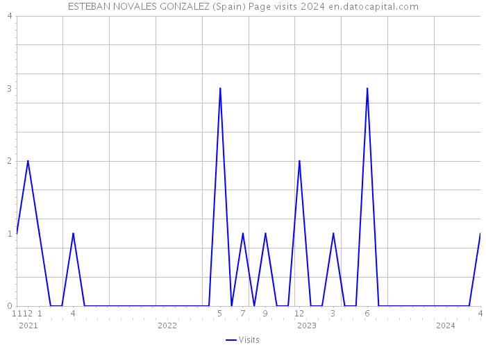 ESTEBAN NOVALES GONZALEZ (Spain) Page visits 2024 
