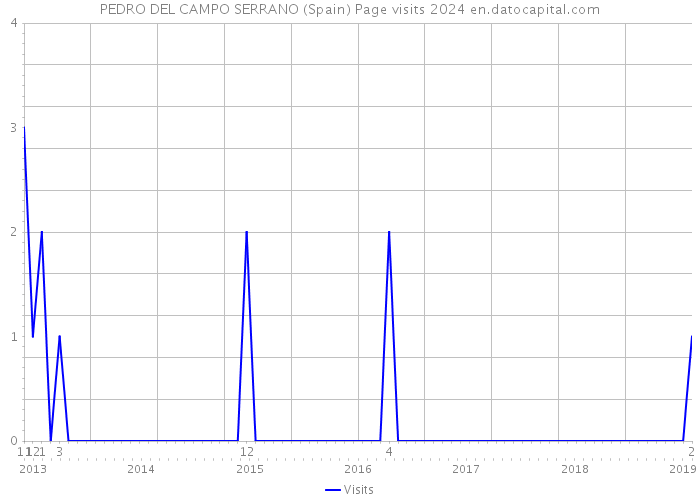PEDRO DEL CAMPO SERRANO (Spain) Page visits 2024 