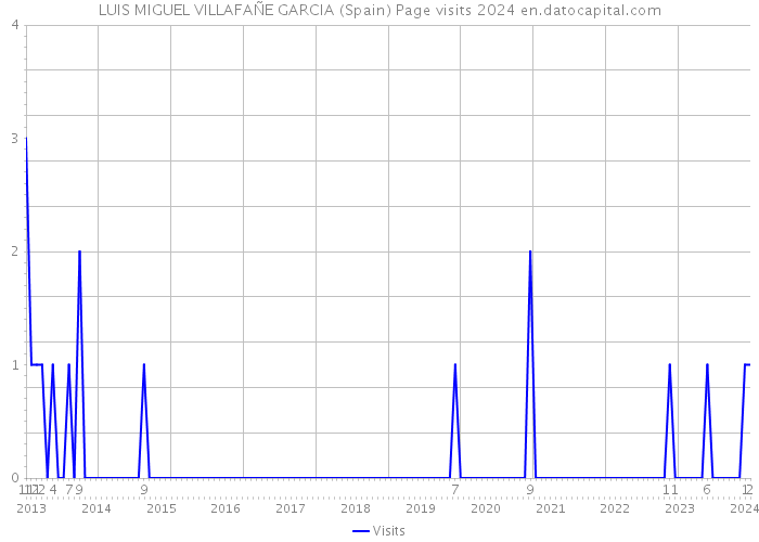 LUIS MIGUEL VILLAFAÑE GARCIA (Spain) Page visits 2024 