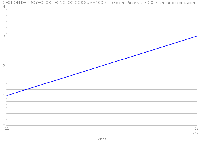 GESTION DE PROYECTOS TECNOLOGICOS SUMA100 S.L. (Spain) Page visits 2024 