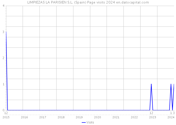 LIMPIEZAS LA PARISIEN S.L. (Spain) Page visits 2024 