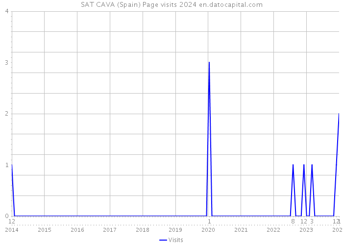 SAT CAVA (Spain) Page visits 2024 
