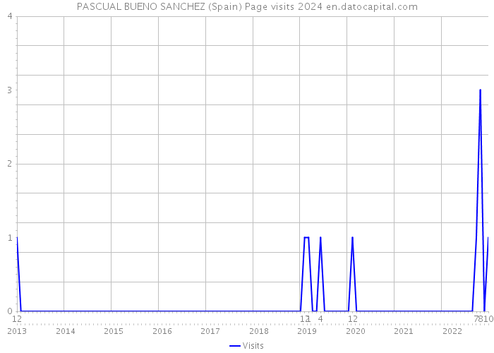 PASCUAL BUENO SANCHEZ (Spain) Page visits 2024 