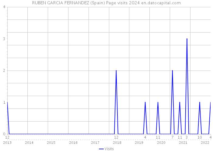 RUBEN GARCIA FERNANDEZ (Spain) Page visits 2024 