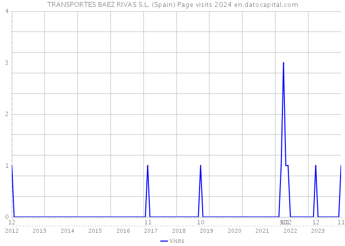 TRANSPORTES BAEZ RIVAS S.L. (Spain) Page visits 2024 
