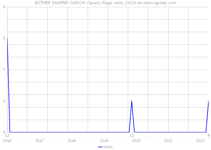 ESTHER SAMPER GARCIA (Spain) Page visits 2024 