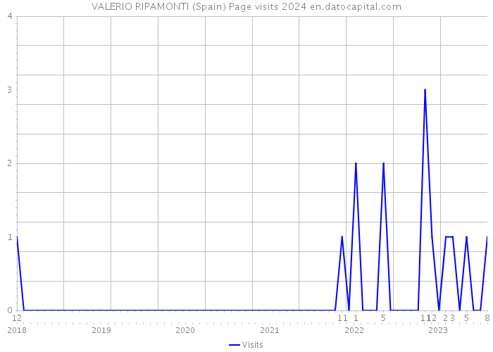 VALERIO RIPAMONTI (Spain) Page visits 2024 