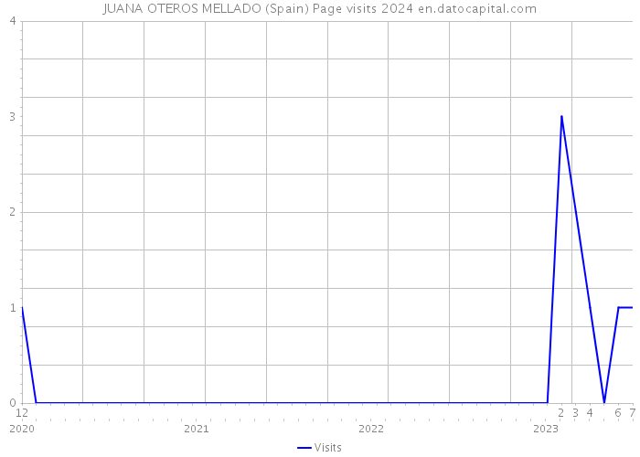 JUANA OTEROS MELLADO (Spain) Page visits 2024 