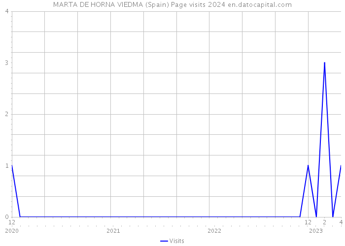 MARTA DE HORNA VIEDMA (Spain) Page visits 2024 