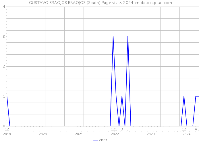 GUSTAVO BRAOJOS BRAOJOS (Spain) Page visits 2024 