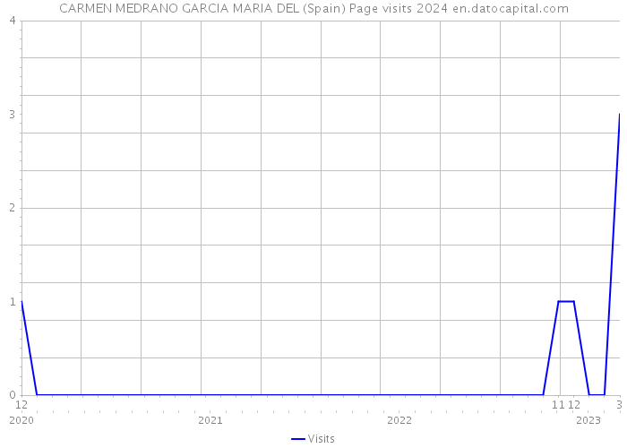 CARMEN MEDRANO GARCIA MARIA DEL (Spain) Page visits 2024 