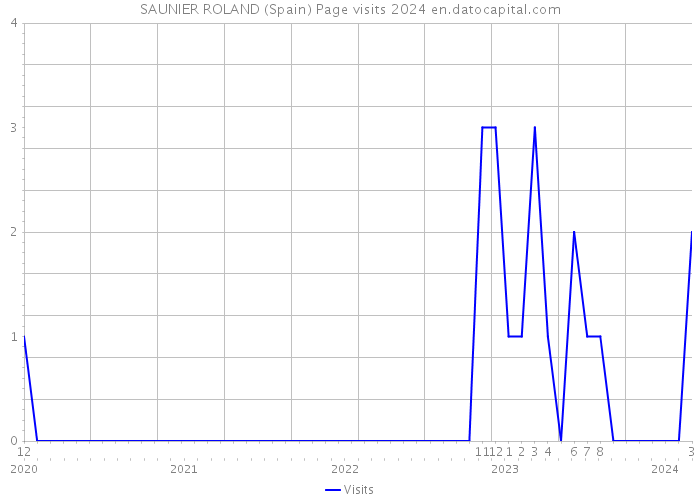 SAUNIER ROLAND (Spain) Page visits 2024 