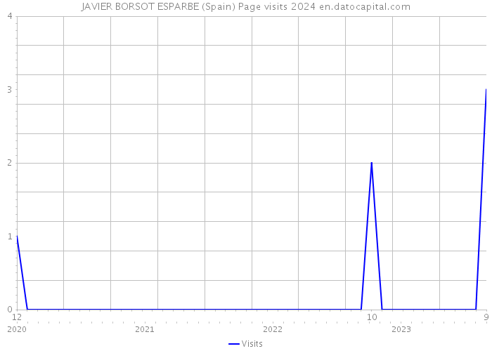 JAVIER BORSOT ESPARBE (Spain) Page visits 2024 