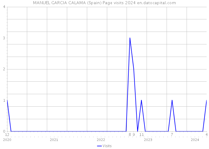 MANUEL GARCIA CALAMA (Spain) Page visits 2024 