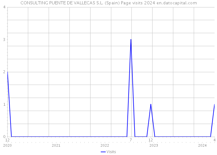 CONSULTING PUENTE DE VALLECAS S.L. (Spain) Page visits 2024 