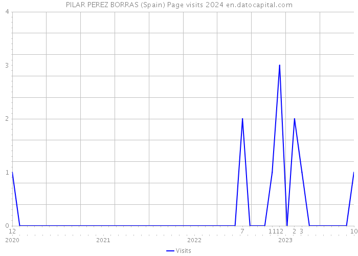 PILAR PEREZ BORRAS (Spain) Page visits 2024 