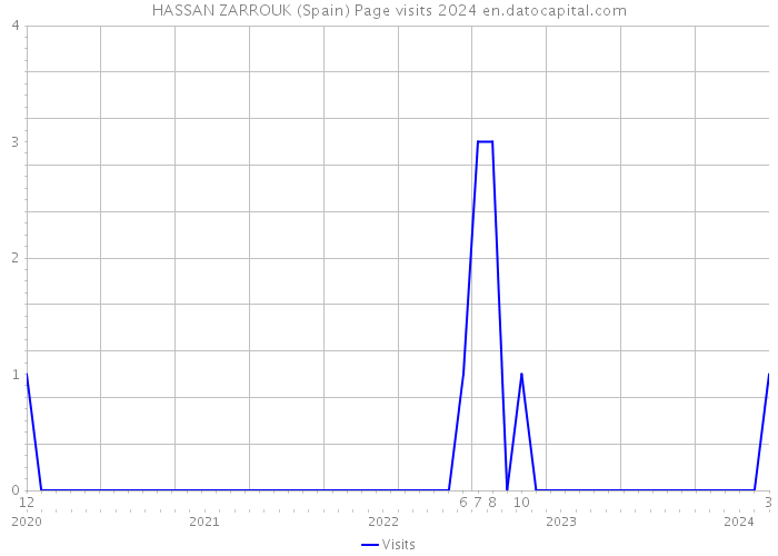HASSAN ZARROUK (Spain) Page visits 2024 