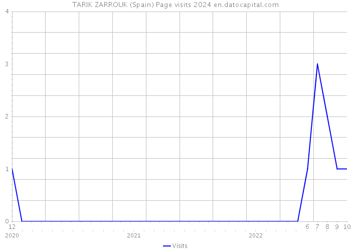 TARIK ZARROUK (Spain) Page visits 2024 