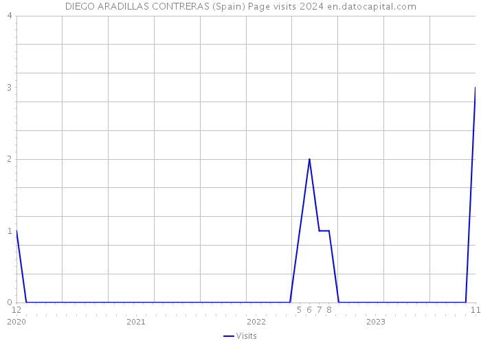 DIEGO ARADILLAS CONTRERAS (Spain) Page visits 2024 