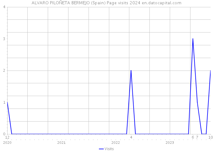 ALVARO PILOÑETA BERMEJO (Spain) Page visits 2024 