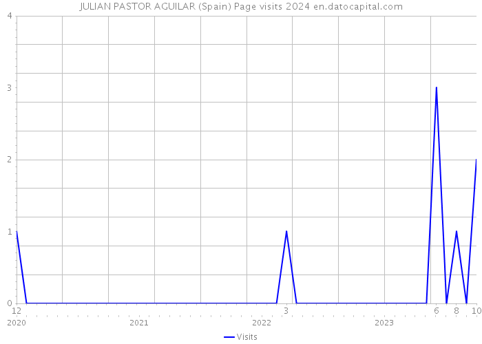 JULIAN PASTOR AGUILAR (Spain) Page visits 2024 