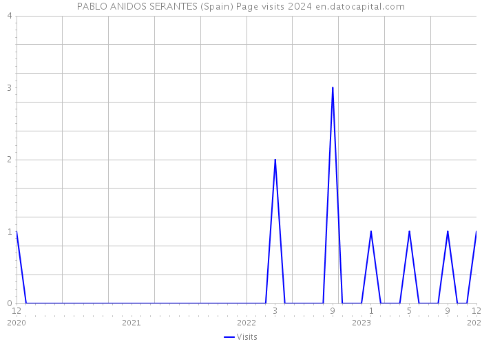 PABLO ANIDOS SERANTES (Spain) Page visits 2024 