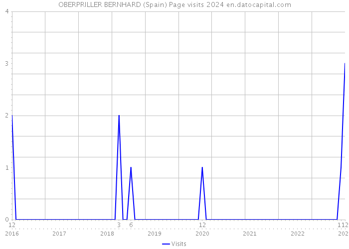 OBERPRILLER BERNHARD (Spain) Page visits 2024 